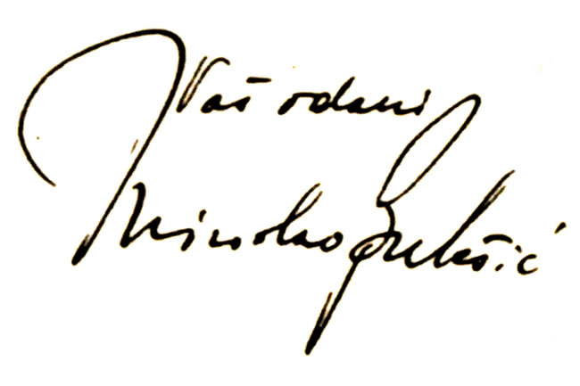 Potpis Miroslava Bulešića